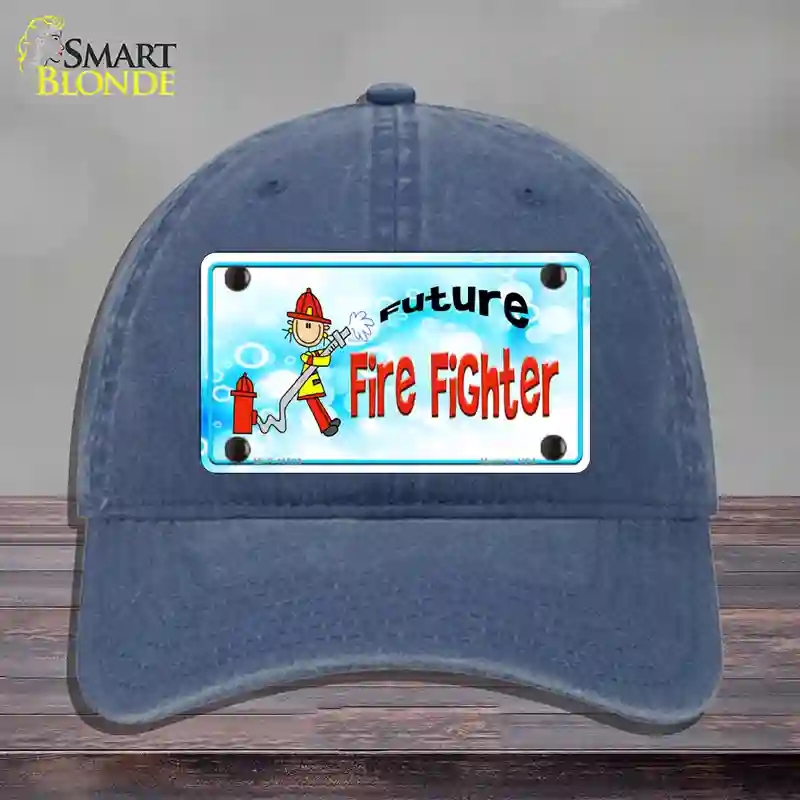 HAT11-MLP-11539 Future Fire Fighter Novelty License Plate Hat, Unconstructed Cotton - Navy