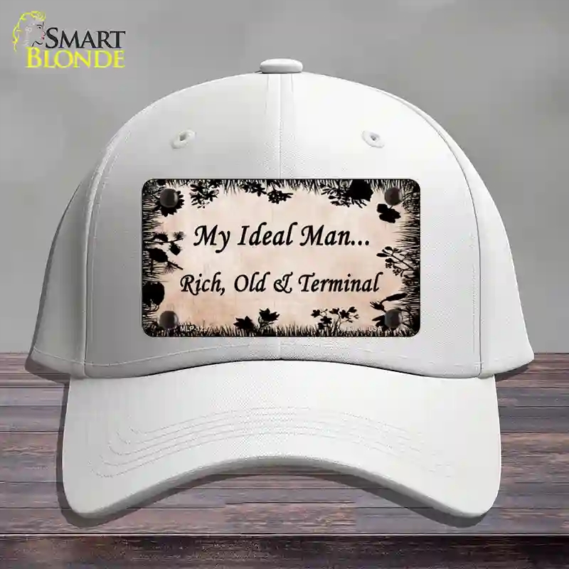 HAT21-MLP-1227 Rich Old & Terminal Novelty License Plate Hat, Cotton - White