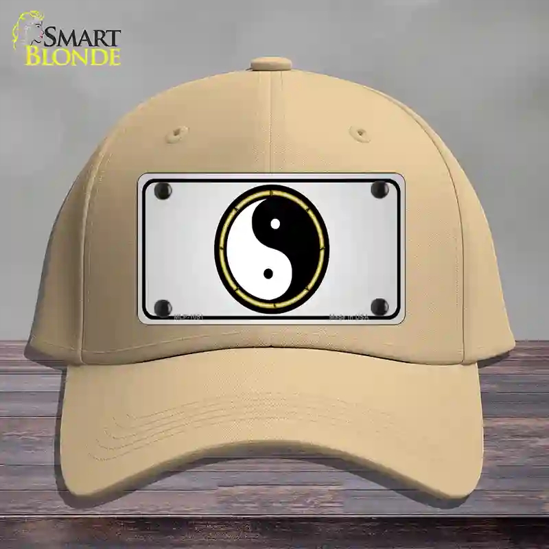 HAT22-MLP-1051 Yin & Yang Novelty License Plate Hat, Cotton - Khaki