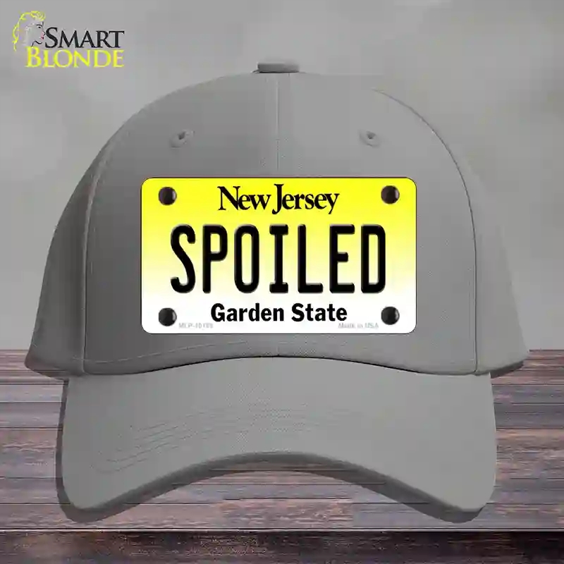 HAT23-MLP-10165 Spoiled   Jersey Novelty License Plate Hat, Cotton - Gray