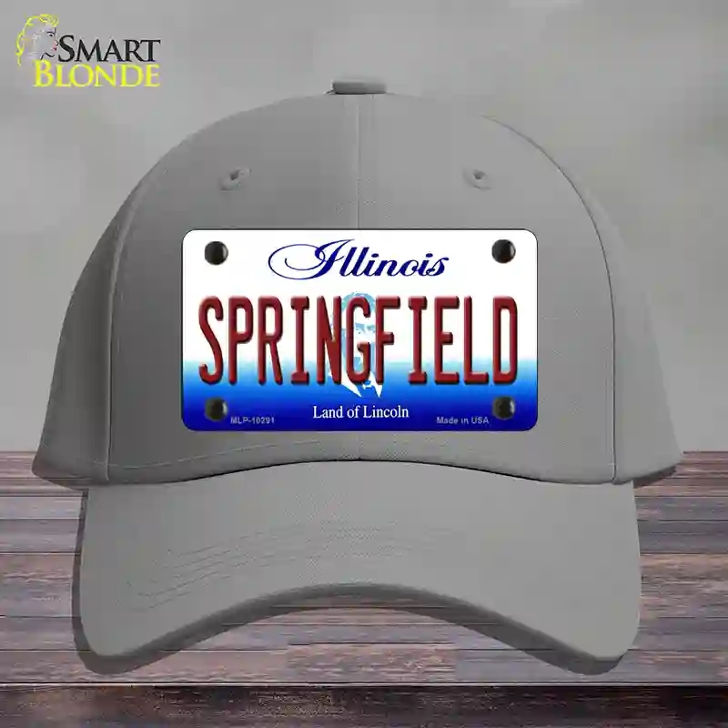 HAT23-MLP-10291 Springfield Illinois Novelty License Plate Hat, Cotton - Gray