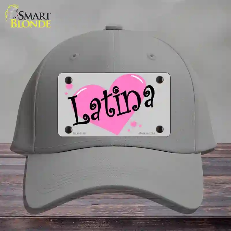 HAT23-MLP-1144 Latina Novelty License Plate Hat, Cotton - Gray