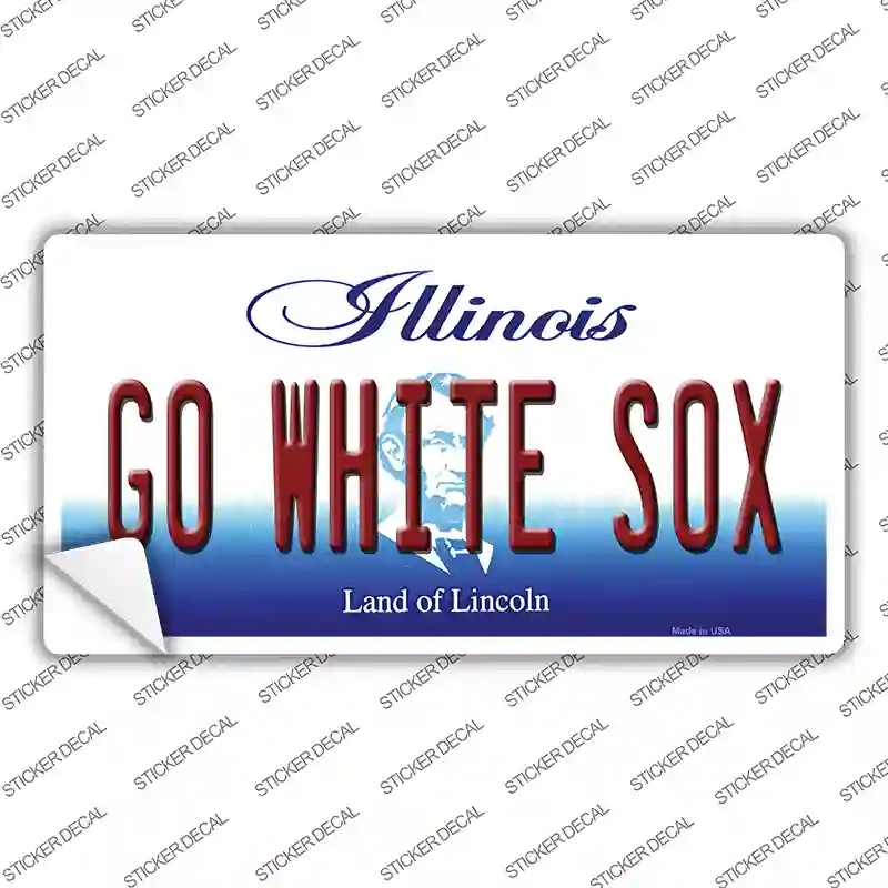 LP-13389s-S Go White Sox Novelty Sticker Decal, Small