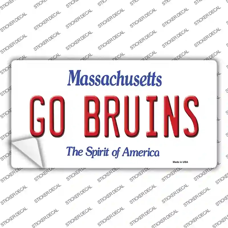 LP-13413s-S Go Bruins Novelty Sticker Decal, Small
