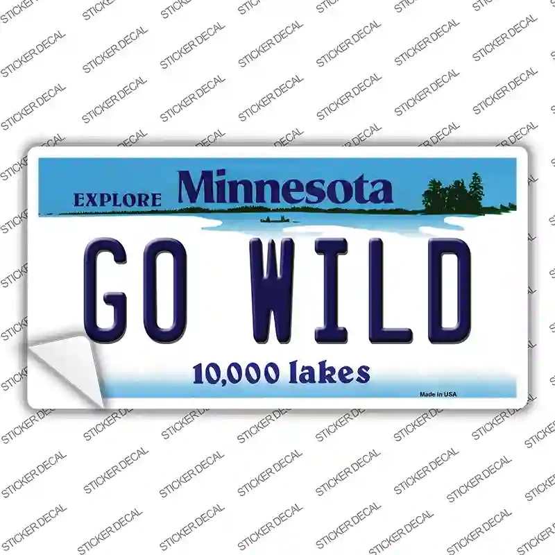 LP-13427s-L Go Wild Novelty Sticker Decal, Large