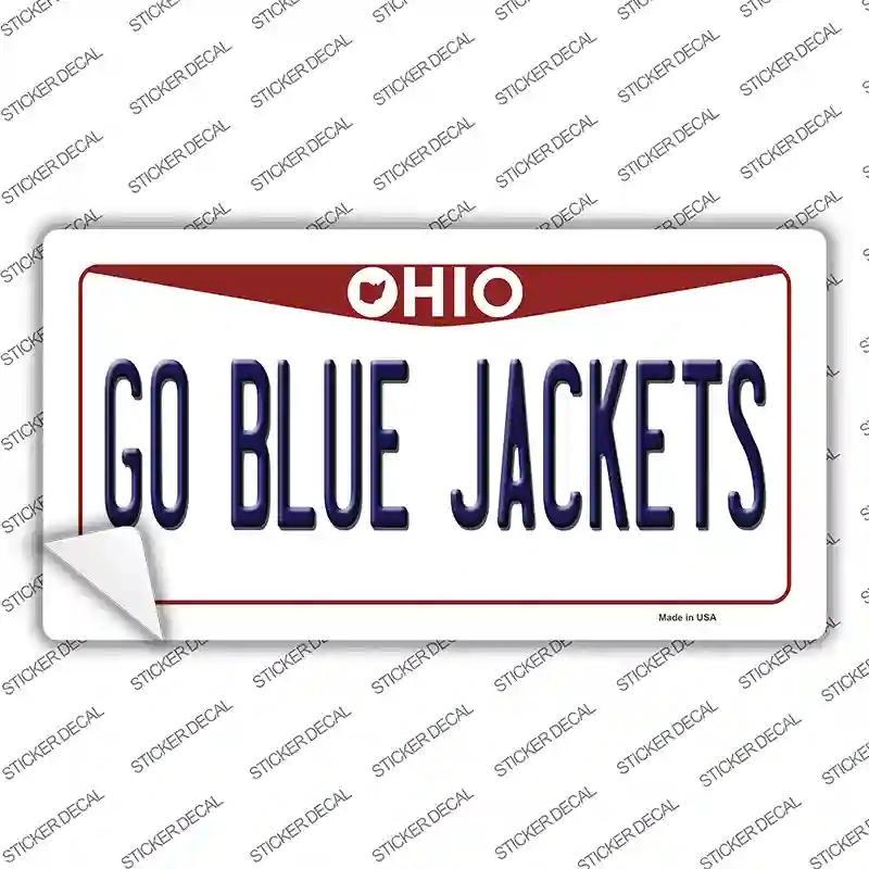 LP-13483s-S Go Blue Jackets Novelty Sticker Decal, Small