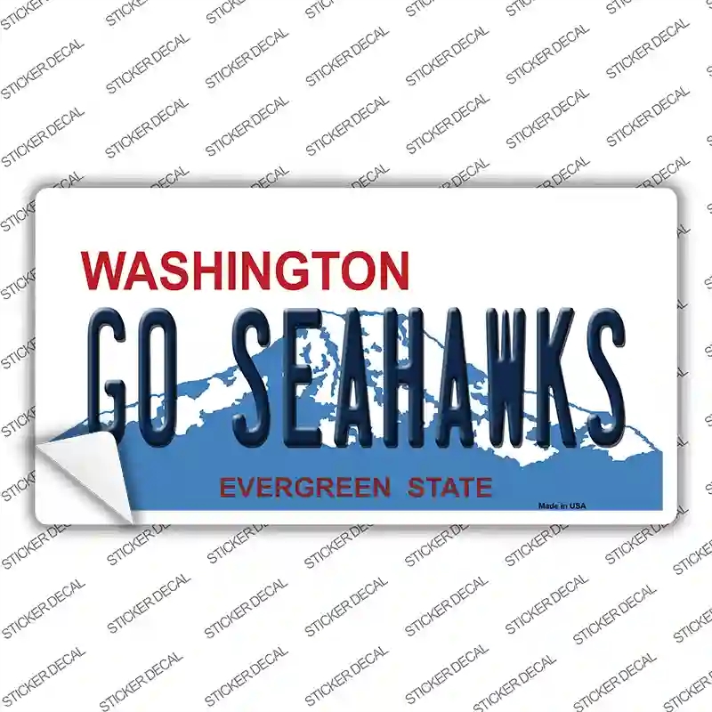 LP-13525s-XL Go Seahawks Novelty Sticker Decal, Extra Large