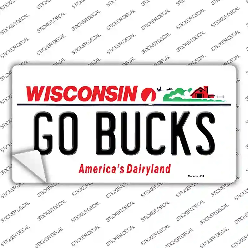 LP-13533s-L Go Bucks Novelty Sticker Decal, Large