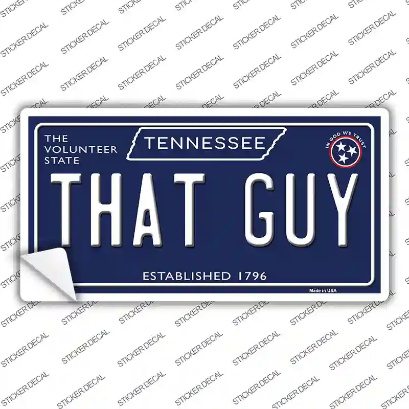 LP-13910s-XL That Guy Tennessee Blue Novelty Sticker Decal, Extra Large
