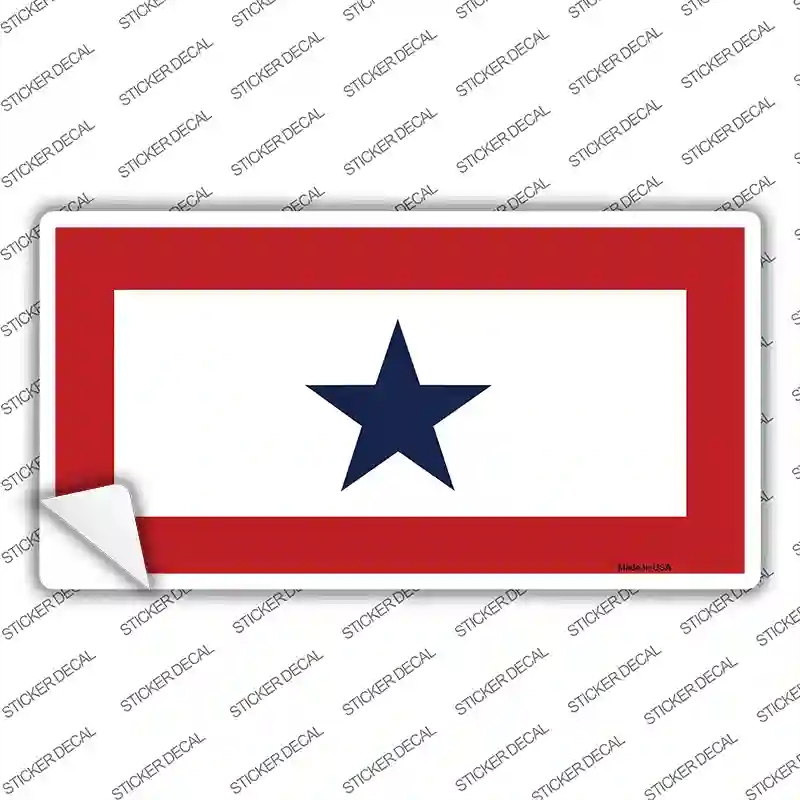 LP-1448s-XL Blue Star One Novelty Sticker Decal, Extra Large