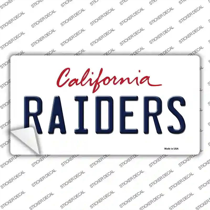 LP-2036s-S Raiders California State Novelty Sticker Decal, Small