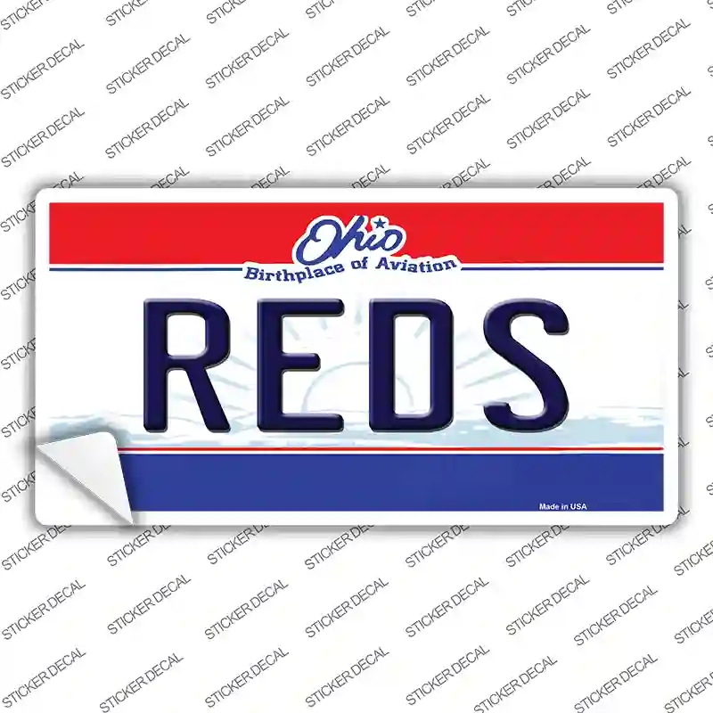 LP-2073s-S Reds Ohio State Novelty Sticker Decal, Small