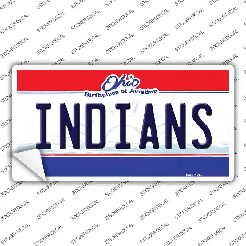 LP-2074s-XL Indians Ohio State Novelty Sticker Decal, Extra Large