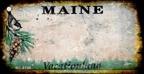 SMART BLONDE Maine Rusty Blank Key Chain KC-8136