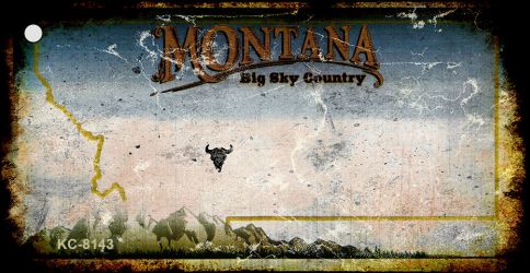 SMART BLONDE Montana Rusty Blank Key Chain KC-8143