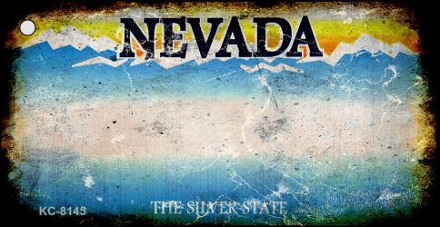 SMART BLONDE Nevada Rusty Blank Key Chain KC-8145