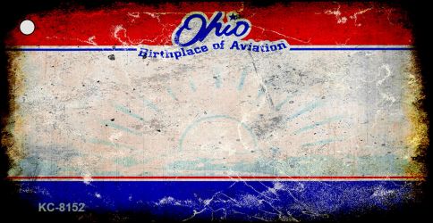 SMART BLONDE Ohio Rusty Blank Key Chain KC-8152