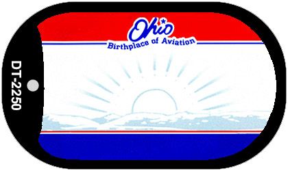 SMART BLONDE Ohio State Blank Novelty Metal Dog Tag Necklace DT-2250