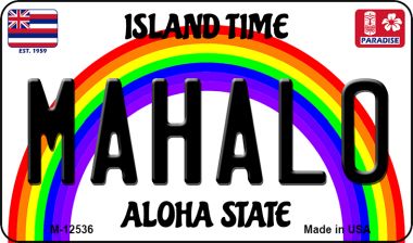 Mahalo Novelty Metal Magnet M-12536