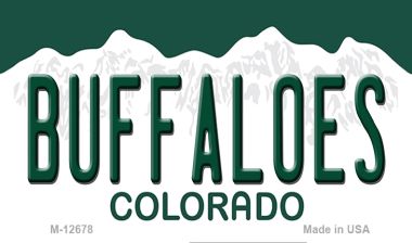 Buffaloes Novelty Metal Magnet M-12678