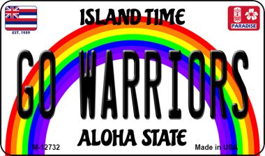 Go Warriors Novelty Metal Magnet M-12732
