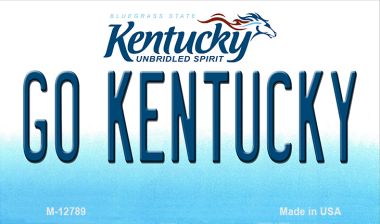 Go Kentucky Novelty Metal Magnet M-12789