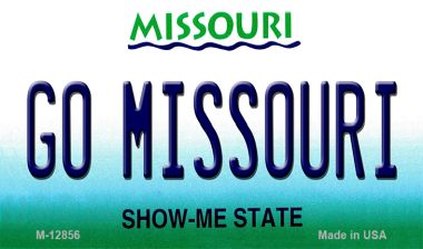 Go Missouri Novelty Metal Magnet M-12856