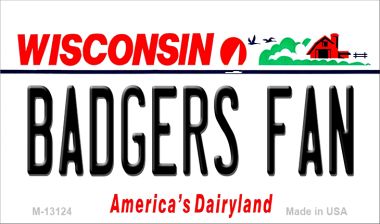 Badgers Fan Novelty Metal Magnet M-13124