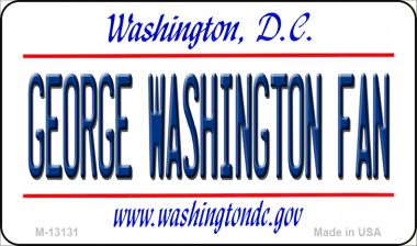 George Washington Fan Novelty Metal Magnet M-13131