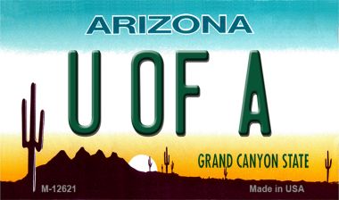Univ of Arizona Novelty Metal Magnet M-12621