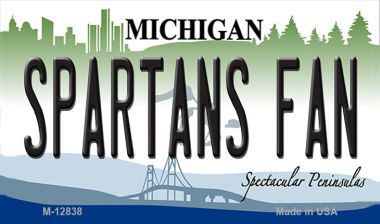 Spartans Fan Novelty Metal Magnet M-12838