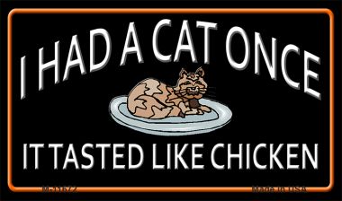 M-11672 3.5 x 2 in. I Had a Cat Once Novelty Metal Magnet