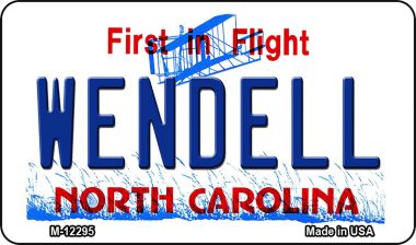 North Carolina Wendell Novelty Metal Magnet M-12295