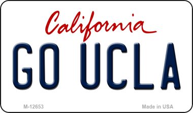 M-12653 3.5 x 2 in. Go UCLA Novelty Metal Magnet
