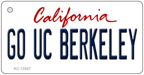 KC-12647 1.5 x 3 in. Go UC Berkeley Novelty Metal Key Chain