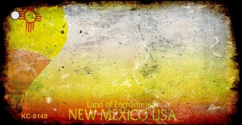 SMART BLONDE New Mexico Rusty Blank Key Chain KC-8149