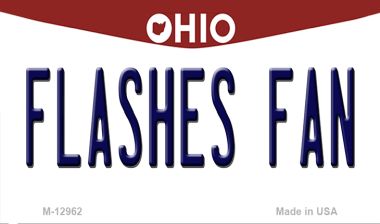M-12962 3.5 x 2 in. Flashes Fan Novelty Metal Magnet