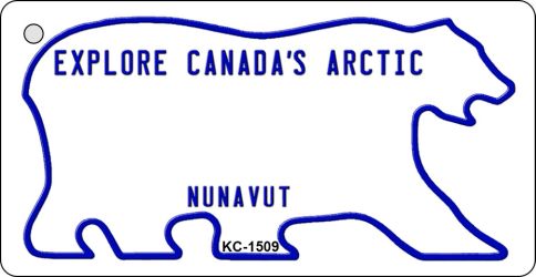 SMART BLONDE Nunavut Blank Novelty Metal Key Chain KC-1509