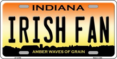 LP-12759 6 x 12 in. Irish Fan Novelty Metal License Plate -  Smart Blonde