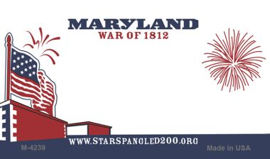 Maryland State Blank Novelty Metal Magnet M-4239