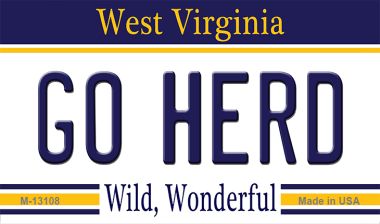 M-13108 3.5 x 2 in. Go Herd Novelty Metal Magnet