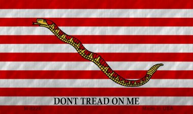 M-8226 3.5 x 2 in. Dont Tread on Me Culpeper Novelty Metal Magnet