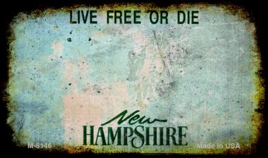 New Hampshire Rusty Blank Novelty Magnet M-8146