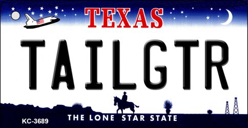 SMART BLONDE Tailgtr Texas Novelty Metal Key Chain KC-3689