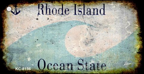 SMART BLONDE Rhode Island Rusty Blank Key Chain KC-8156