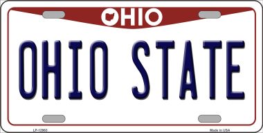 LP-12963 6 x 12 in. Ohio State Novelty Metal License Plate