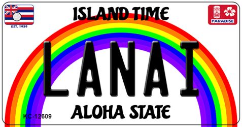 KC-12609 1.5 x 3 in. Lanai Novelty Metal Key Chain