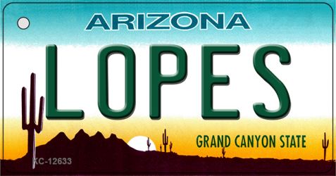 KC-12633 1.5 x 3 in. Lopes Novelty Metal Key Chain