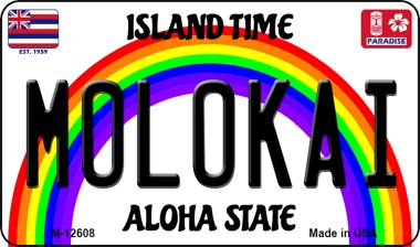 M-12608 3.5 x 2 in. Molokai Novelty Metal Magnet