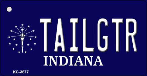 SMART BLONDE Tailgtr Indiana Novelty Metal Key Chain KC-3677